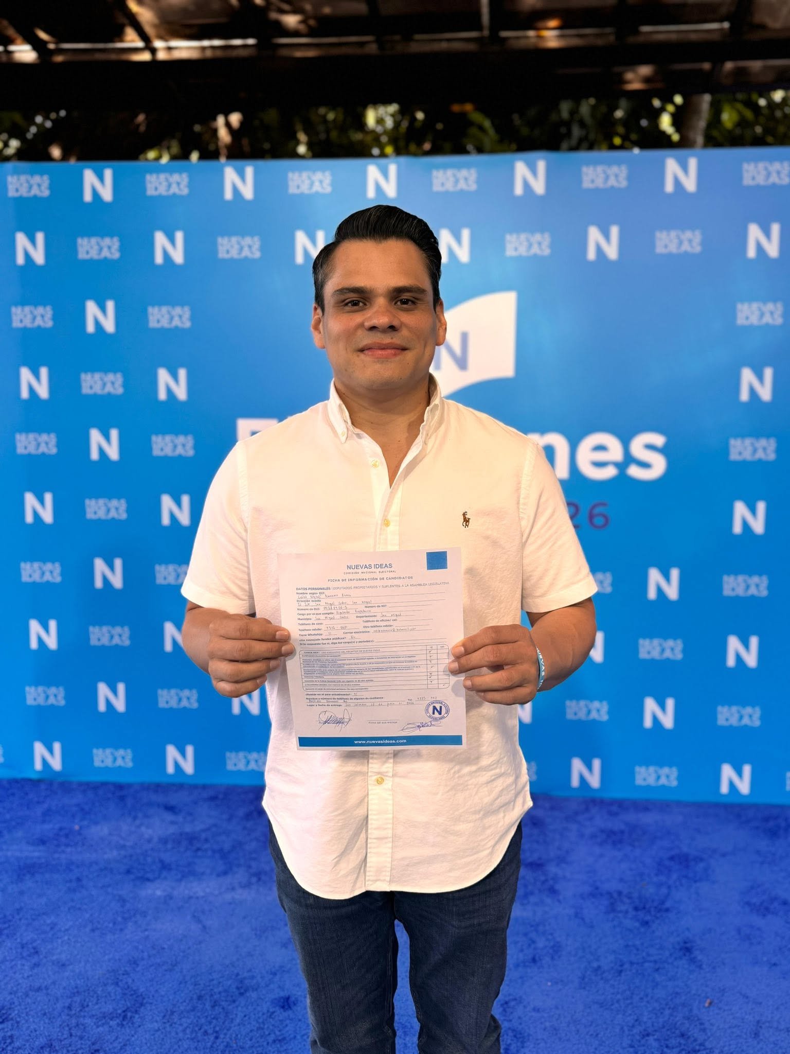 Caleb Navarro inicia oficialmente su camino hacia la reelección legislativa por San Miguel